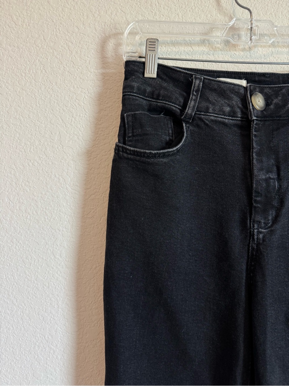 Anthropologie Pilcro The Skipper Black Wash Wide Leg Jeans Size 27 - Picture 4 of 8